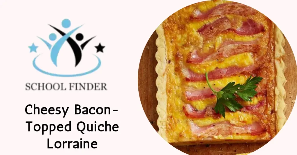 Cheesy Bacon-Topped Quiche Lorraine