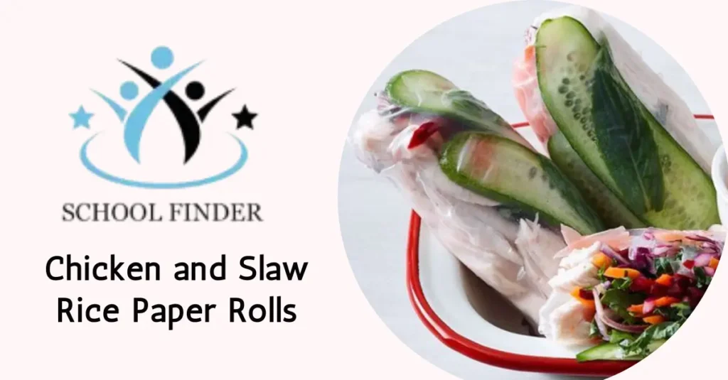 Chicken and Slaw Rice Paper Rolls