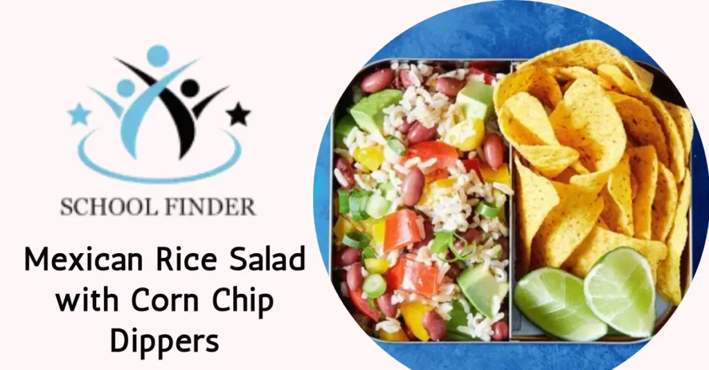 Mexican Rice Salad with Corn Chip Dippers