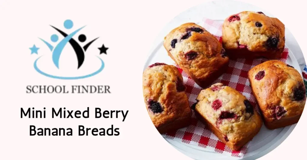 Mini Mixed Berry Banana Breads