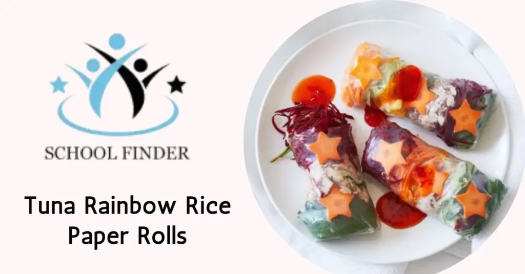 Tuna Rainbow Rice Paper Rolls