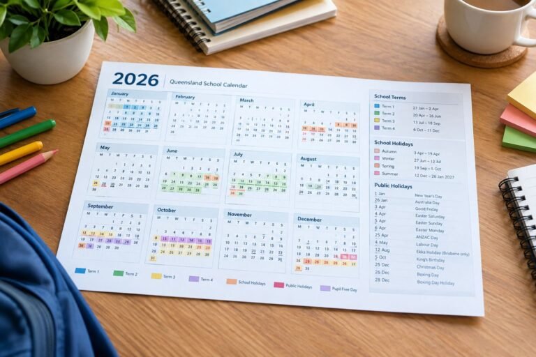 Queensland school calendar 2026